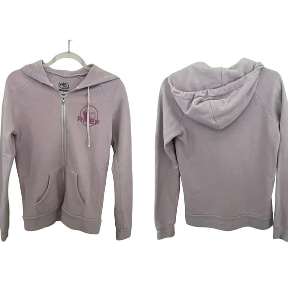 RMEF Tops - Rocky Mountain Elk Foundation RMEF Light Lavender Pink Zip-Up Hoodie SZ M